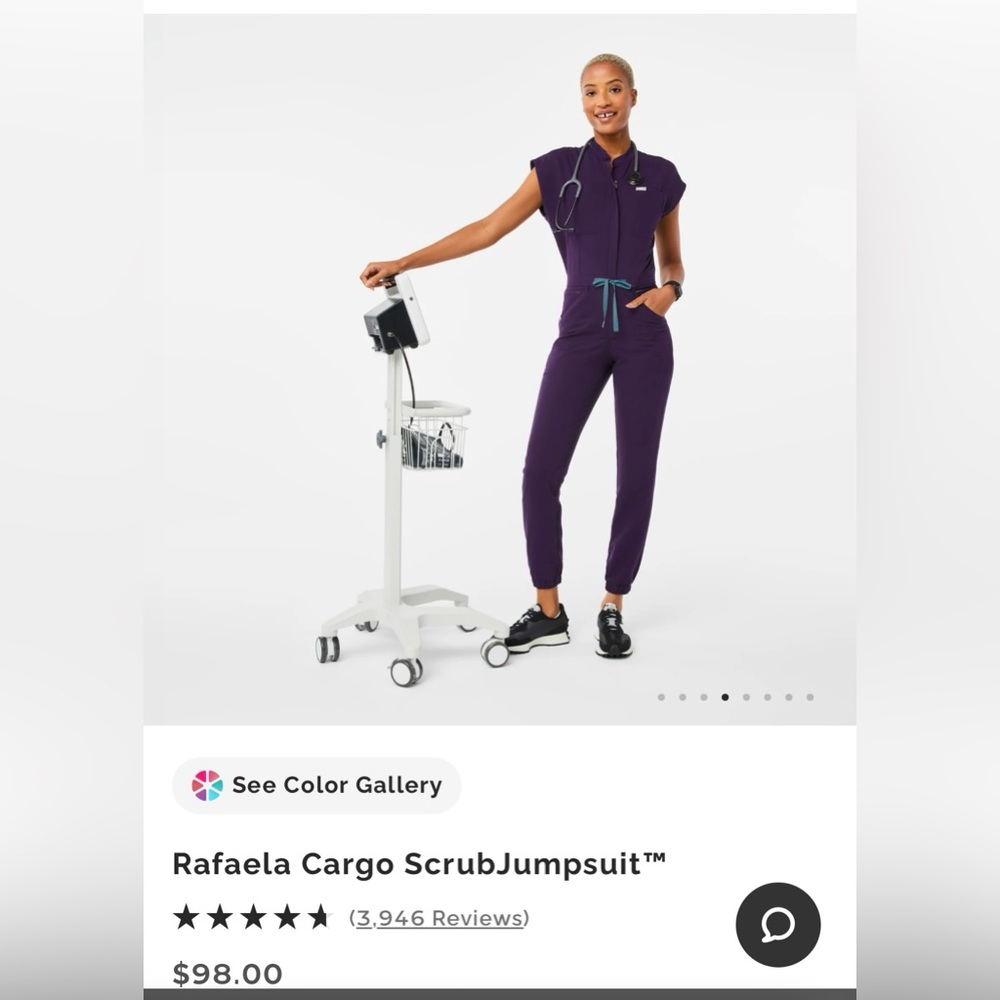 Figs Scrub Jumpsuit in ESPRESSO